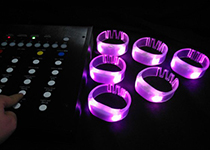 China Remote controlled led wristbands wholesales